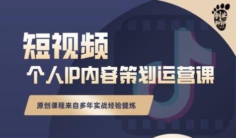 抖音短视频个人ip内容策划实操课，真正做到普通人也能实行落地-猎天资源库