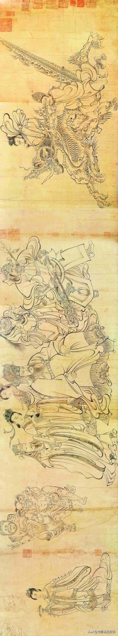 唐朝的画圣是指谁——唐代著名画家 吴道子《送子天王图》