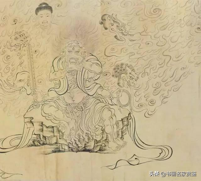 唐朝的画圣是指谁——唐代著名画家 吴道子《送子天王图》