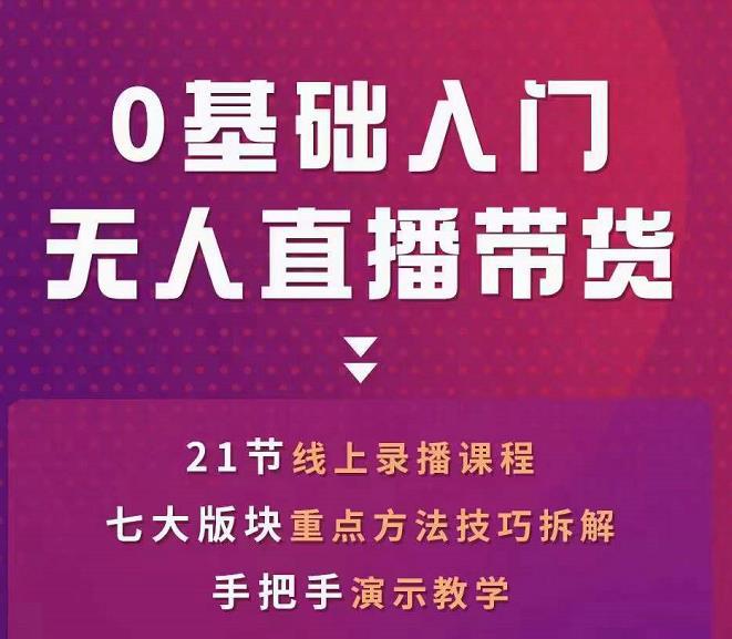 最新抖音无人直播带货，一个人就可以搞定的直播带货实战课-猎天资源库