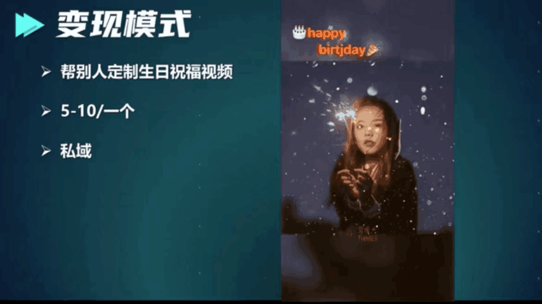 抖音生日祝福项目，操作轻松简单，日赚300+！-猎天资源库