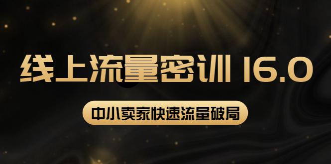 2022秋秋线上流量密训16.0：包含 暴力引流10W+中小卖家流量破局技巧 等等！-猎天资源库