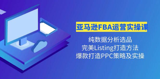 亚马逊FBA运营实操课 纯数据分析选品+完美Listing打造+爆款打造PPC策略实操-猎天资源库