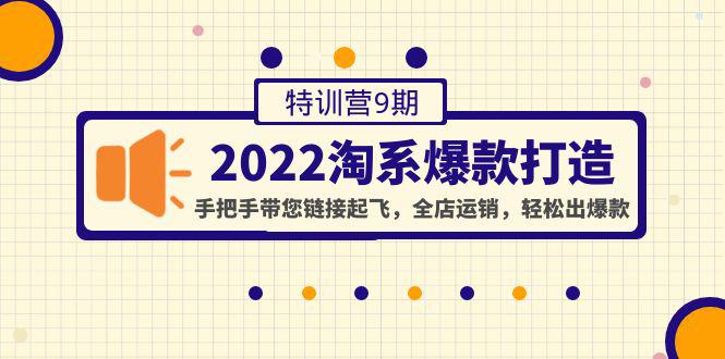 2022淘系爆款打造特训营9期：手把手带您链接起飞，全店运销，轻松出爆款-猎天资源库