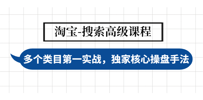 淘宝-搜索高级课程：多个类目第一实战，独家核心操盘手法-猎天资源库