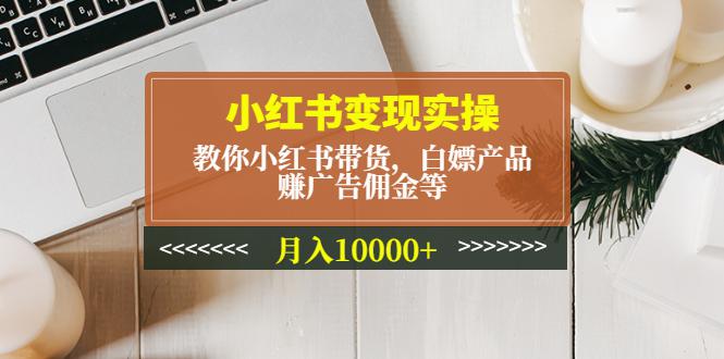 小红书变现实操：教你小红书带货，白嫖产品，赚广告佣金等，月入10000+-猎天资源库