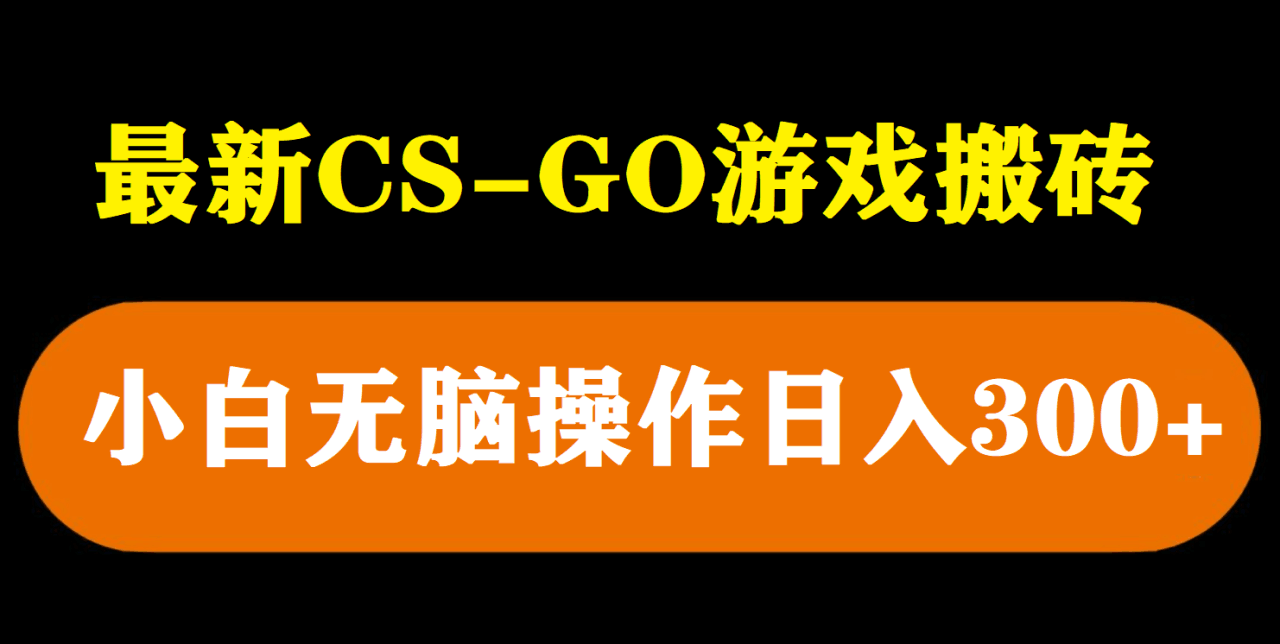 最新csgo游戏搬砖游戏，无需挂机小白无脑也能日入300+-猎天资源库