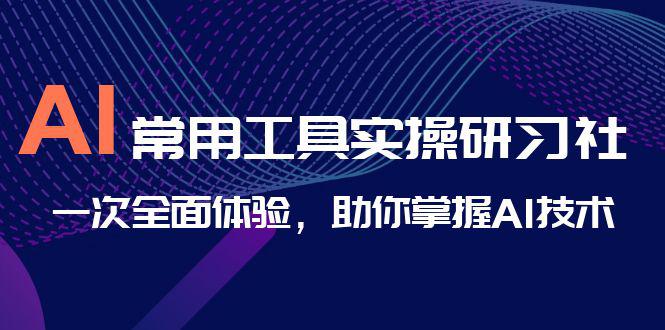 AI-常用工具实操研习社，一次全面体验，助你掌握AI技术-猎天资源库