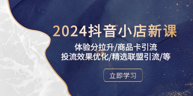 2024年抖音小店实操课程：提升体验分、优化投流效果、精选联盟引流攻略-猎天资源库