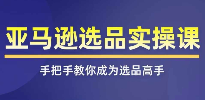 亚马逊选品实操课程，快速掌握亚马逊选品的技巧，覆盖亚马逊选品所有渠道-猎天资源库