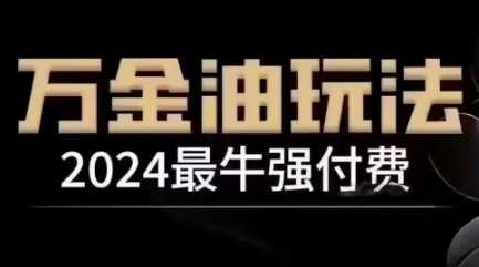 2024最牛强付费，万金油强付费玩法，干货满满，全程实操起飞（更新12月）-猎天资源库