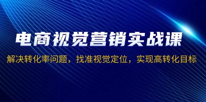 电商视觉营销实战课，解决转化率问题，找准视觉定位，实现高转化目标-猎天资源库