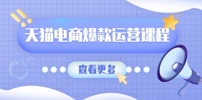 天猫电商爆款运营课程，爆款卖点提炼与流量实操，多套模型全面学习-猎天资源库