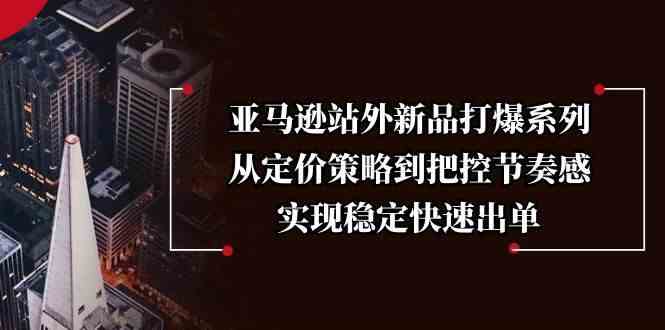 亚马逊站外新品打爆系列，从定价策略到把控节奏感，实现稳定快速出单-猎天资源库